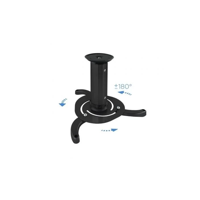 Tooq Soporte Techo Proyector PJ1010TN-B Inclinable Giratorio hasta 10kg Negro 3