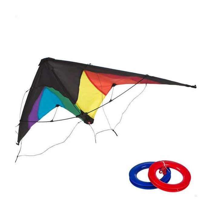 Cometa stunt kite pop-up magic arco iris 125x72 cm 2