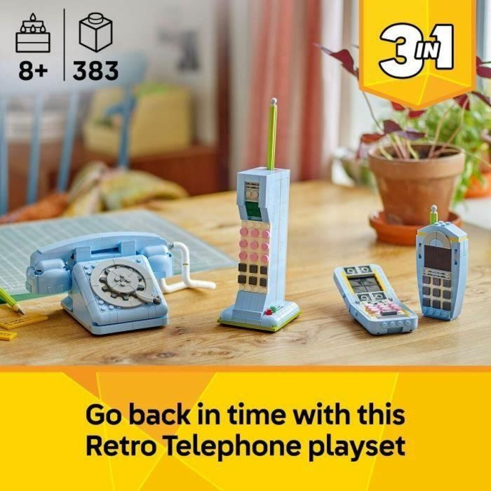 LEGO 31174 Creator 3 en 1 Teléfono Retro - Set de construcción para niños de 8 años en adelante 19 LEGO 31174 Creator 3 en 1 Teléfono Retro - Set de construcción para niños de 8 años en adelante 19
