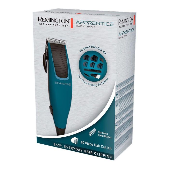 Remington Apprentice HC5020 Maquina Corta Cabellos Cuchillas Acero Inoxidable 5 Peines 3-18mm 3