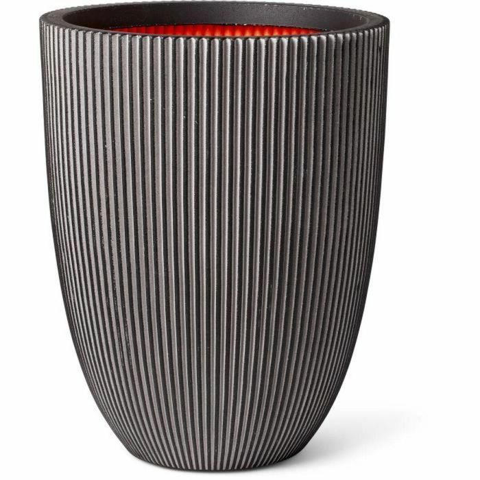 Capi Europe 445501 Jarrón Elegant Groove 46x58 cm Antracita