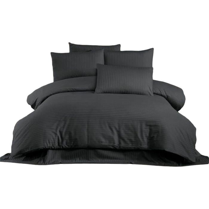 Juego de Cama ASI8683342999489 - Funda Nórdica 220x240 cm + 2 Fundas Almohada 60x60 cm - 80% Algodón 20% Poliéster - Antracita 0 Juego de Cama ASI8683342999489 - Funda Nórdica 220x240 cm + 2 Fundas Almohada 60x60 cm - 80% Algodón 20% Poliéster - Antracita 0
