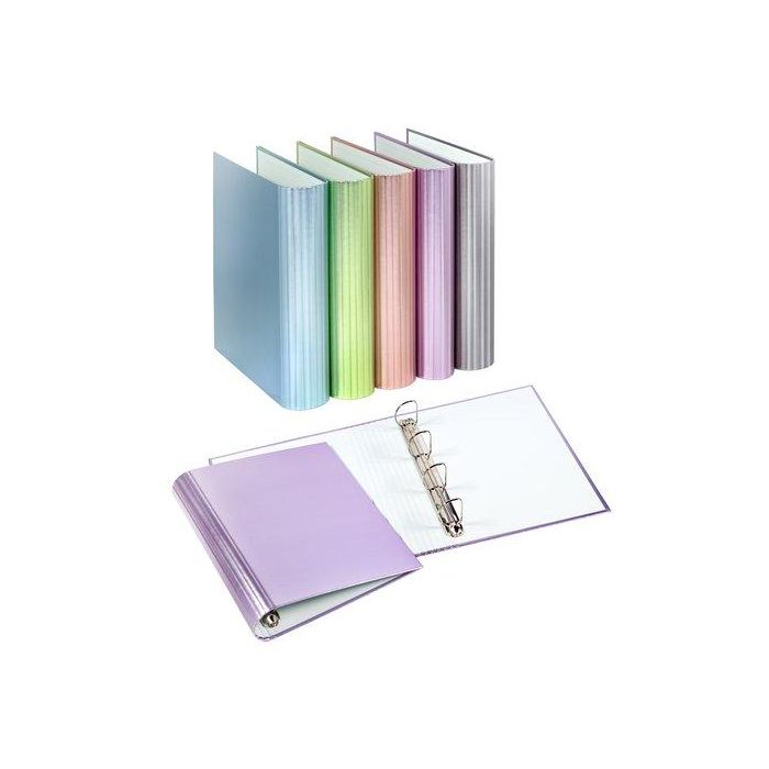 Carpeta De Anillas Carchivo Metal Carton Plastificado Brillo A4 4 An.Mixta 40Mm Surtido (5 Col.) (Set de 8)