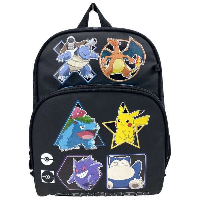 CYP BRANDS Mochila Escolar Pokemon Geo 30cm Ergonómica con 2 Compartimentos y Bolsillo Lateral