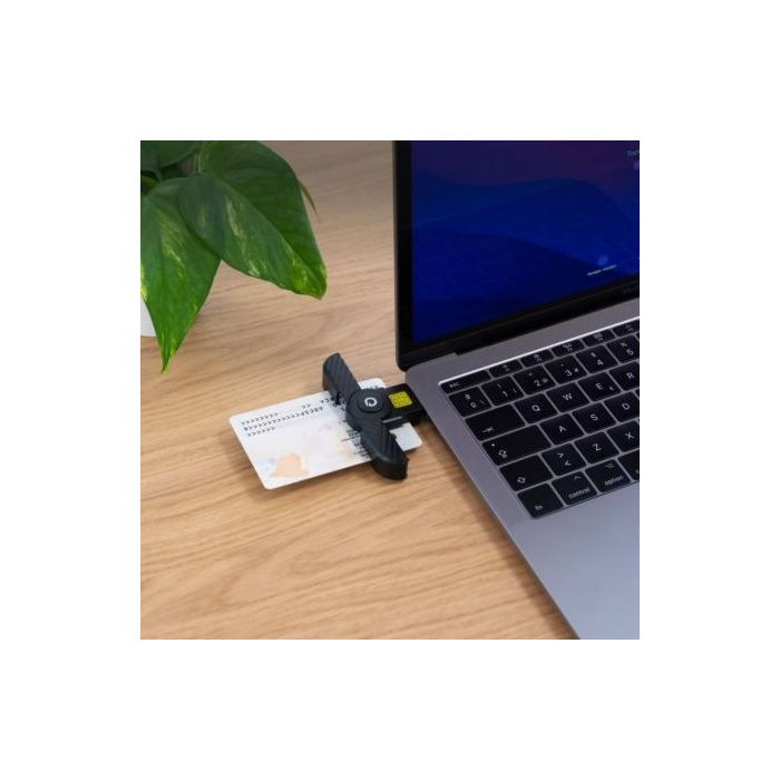 Lector de DNI y Tarjetas TooQ TQR-3011B/ USB Tipo-C/ Negro 2 Lector de DNI y Tarjetas TooQ TQR-3011B/ USB Tipo-C/ Negro 2