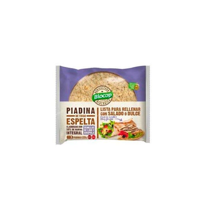 Piadina De Trigo Espelta 50% Int.Lino-Amapola