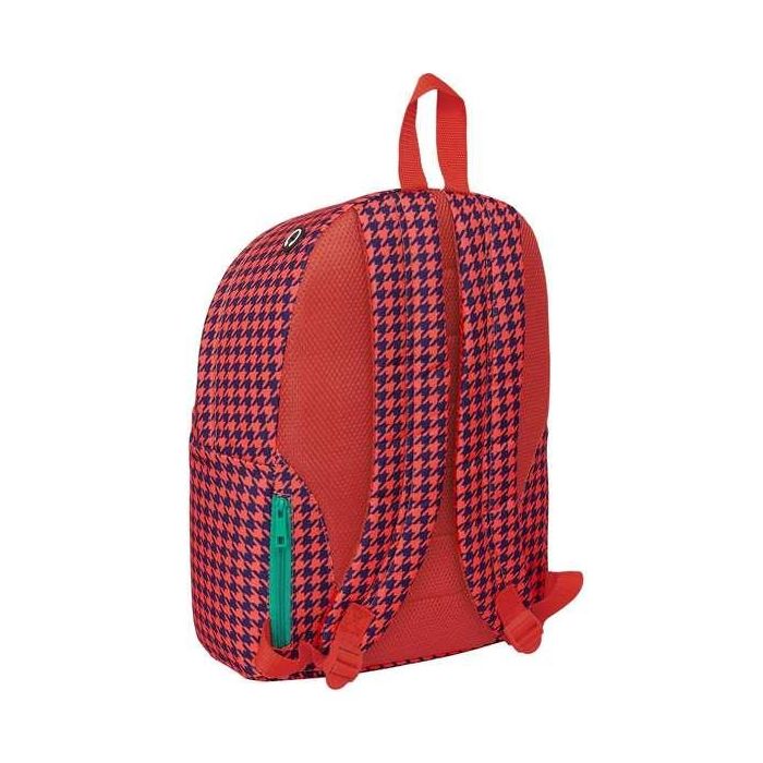 Mochila para Portátil Nait Nait Pata de gallo coral Coral 31 x 41 x 16 cm 1