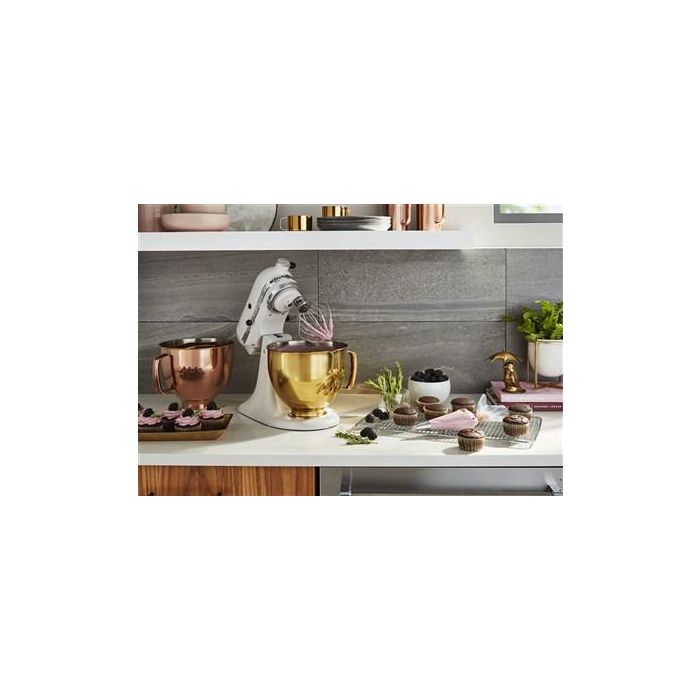 Kitchenaid 5KSM5SSBRG Bol de Acero Inoxidable Oro Radiant con Asa 4