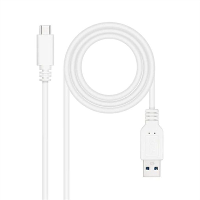 Cable USB-C a USB NANOCABLE 10.01.4001-W Blanco 1 m (1 unidad) 0 Cable USB-C a USB NANOCABLE 10.01.4001-W Blanco 1 m (1 unidad) 0