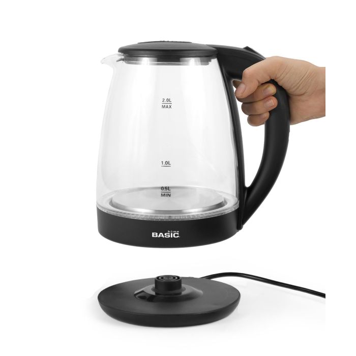 Hervidor De Agua Vidrio 2L-1500W Basic Home (6 Unidades) 2 Hervidor De Agua Vidrio 2L-1500W Basic Home (6 Unidades) 2