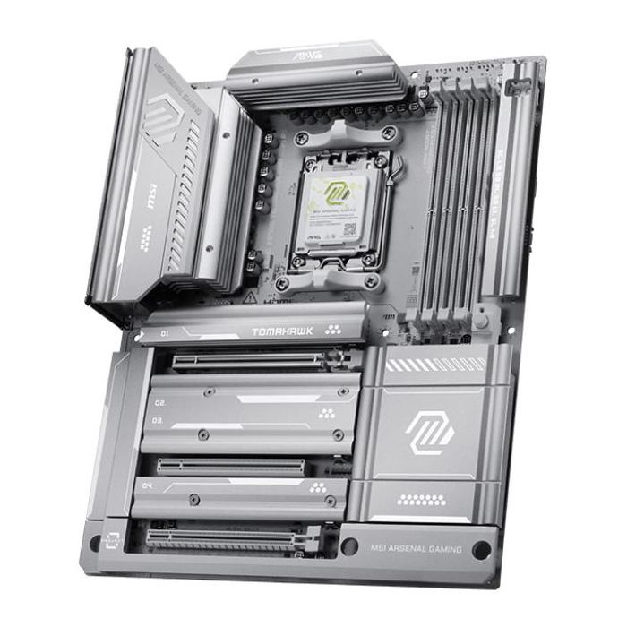 MSI MAG X870E Tomahawk Max WiFi Project Zero Placa Base ATX, Chipset AMD X870E, Socket AM5, DDR5-SDRAM 2