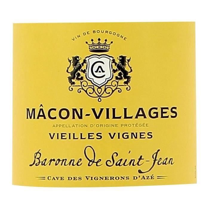 Baronne de Saint-Jean 2022 Mâcon-Villages Vieilles Vignes - Vino blanco de Borgoña 1