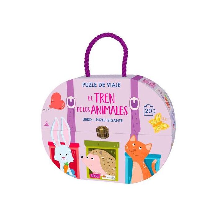 Puzle De Viaje Y Libro Sassi Manolito Books El Tren De Los Animales 20 Piezas (+3 Años)
