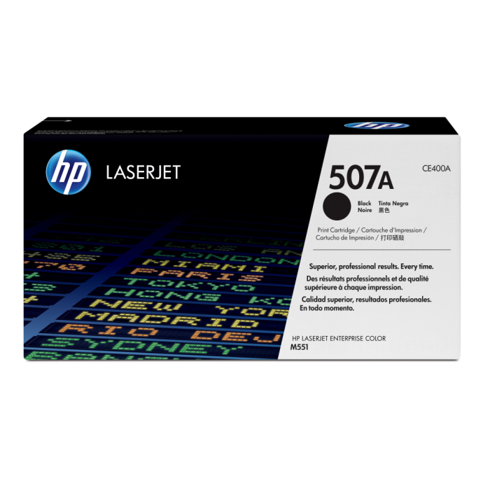 HP 507A Black Original LaserJet Toner Cartridge cartucho de tóner 1 pieza(s) HP 507A Black Original LaserJet Toner Cartridge cartucho de tóner 1 pieza(s)