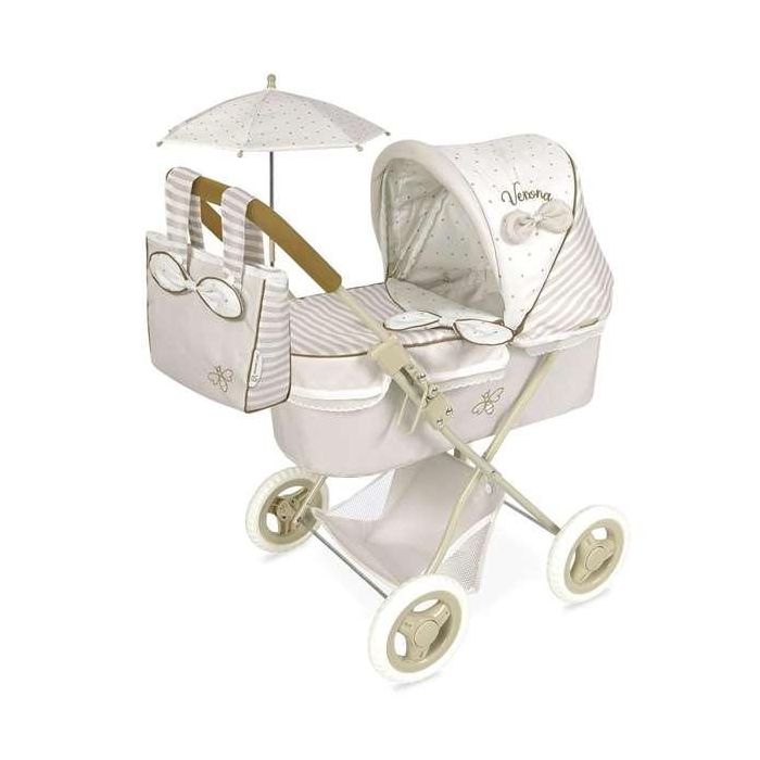 Coche de muñeca plegable veronacon sombrilla.para muñecas de hasta 48 cm.38x65x60 cm Coche de muñeca plegable veronacon sombrilla.para muñecas de hasta 48 cm.38x65x60 cm
