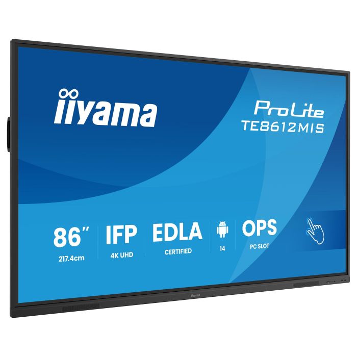 iiyama DS TE8612MIS Pantalla Interactiva IPS 86" (217cm) 4K UHD Táctil con HDMI y USB-C 0 iiyama DS TE8612MIS Pantalla Interactiva IPS 86" (217cm) 4K UHD Táctil con HDMI y USB-C 0