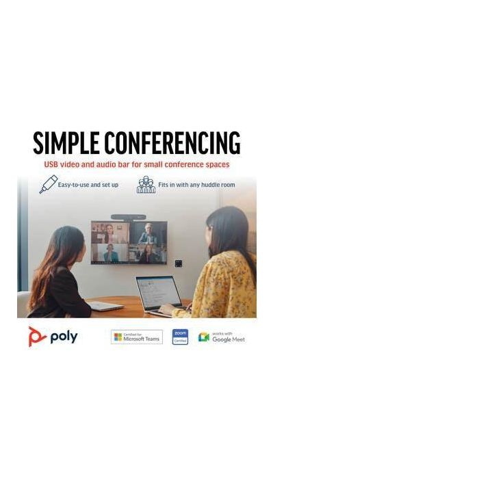 HP R30 Studio Barra de Video USB con Audio Superior y Video Avanzado para Colaboración 15 HP R30 Studio Barra de Video USB con Audio Superior y Video Avanzado para Colaboración 15