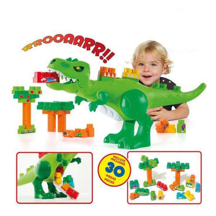 Juego construccion dinosaurio bloques 30 piezas ¡electrónico con 4 sonidos! 3 Juego construccion dinosaurio bloques 30 piezas ¡electrónico con 4 sonidos! 3