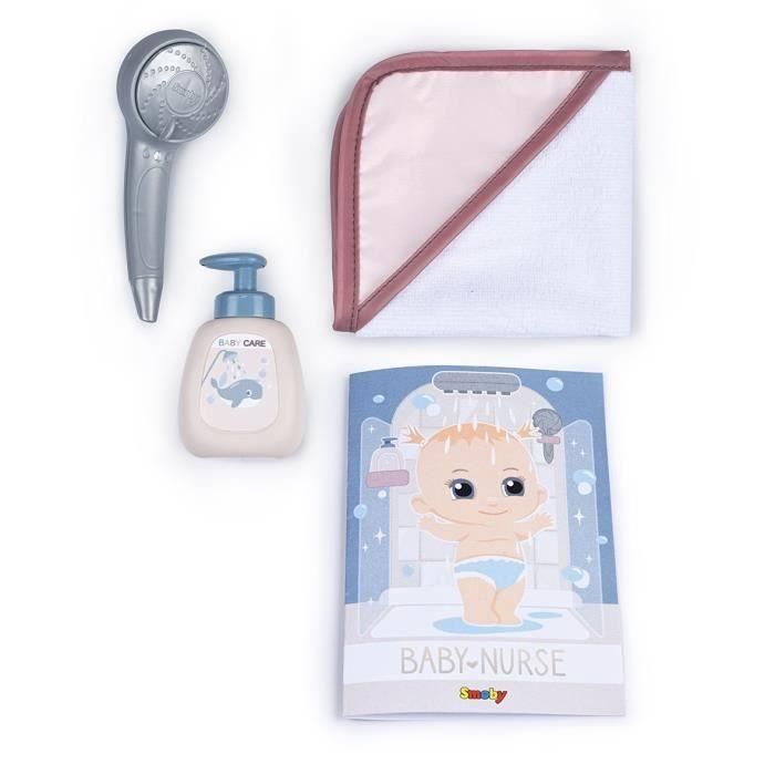 Baby Nurse - Ducha - Capa de baño + empujador de espuma - Ducha desenfundable y funcional - Para bebés de hasta 40 cm 1