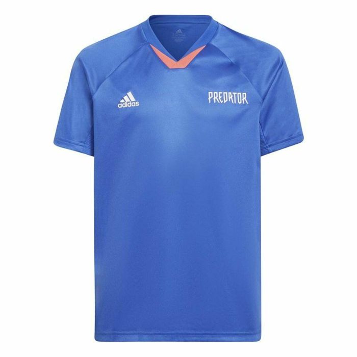 Camiseta de Manga Corta Infantil Adidas Predator Azul 11-12 Años 0 Camiseta de Manga Corta Infantil Adidas Predator Azul 11-12 Años 0
