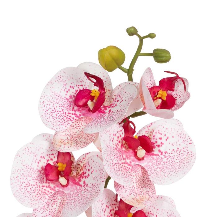 Flor Orquídea Rosa Tejido Decoración 107 cm