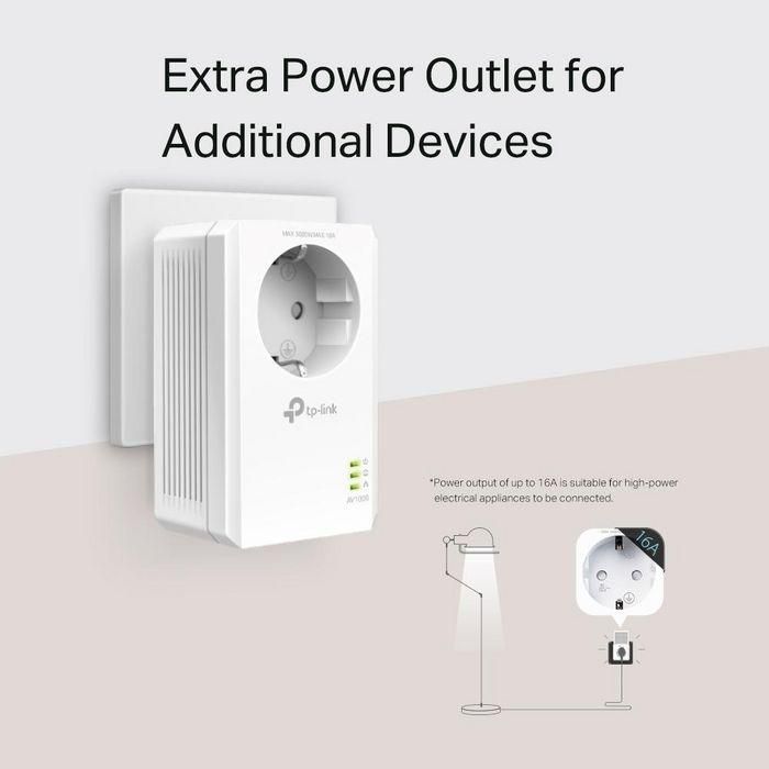 TP-LINK AV1000 PLC KIT with AC PassThrough 5 TP-LINK AV1000 PLC KIT with AC PassThrough 5