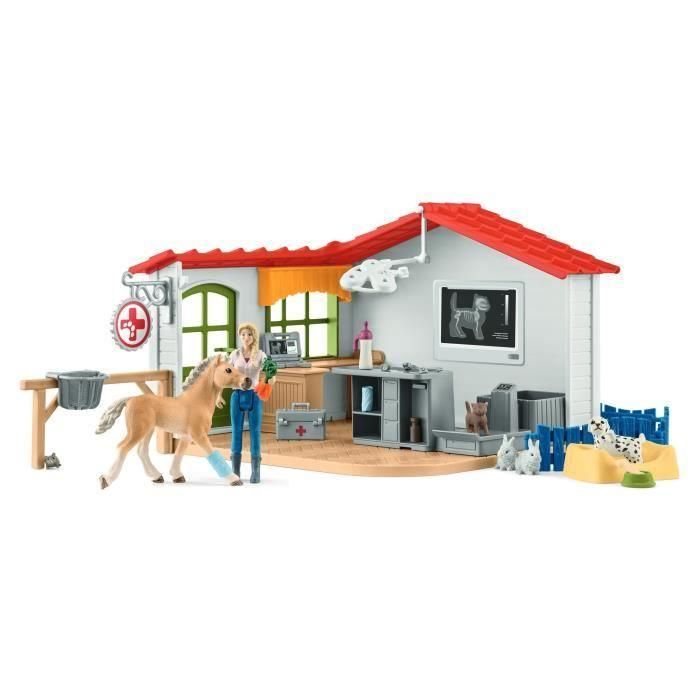 Schleich 42502 SCH342502 Gabinete veterinario con animales 1
