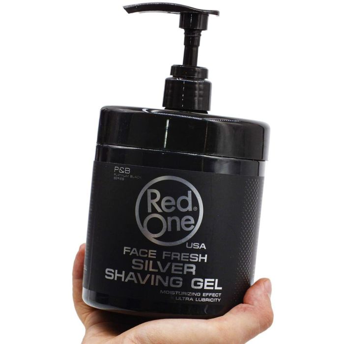 Red One Men Shaving Transparente Silver Gel 1000 ml 1