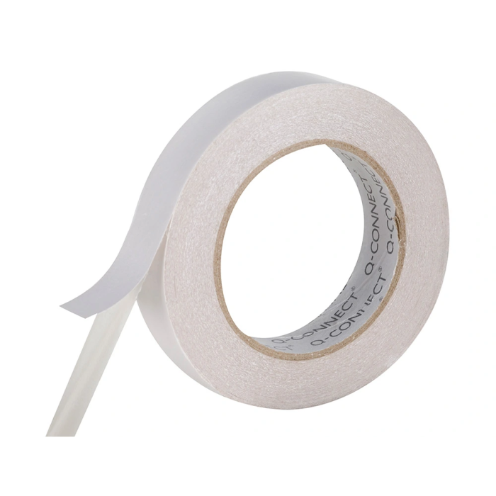 Q-connect Cinta Adhesiva Doble Cara 33 mt x 25 mm para Fijaciones, Papel, Cartulina y Fotos 3
