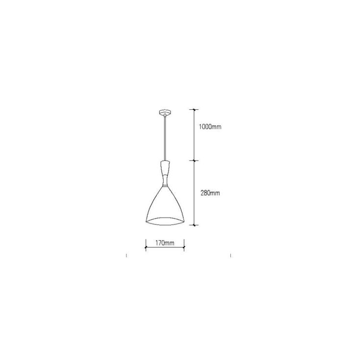 Lámpara Colgante Lia de Metal, Casquillo E27, Cable Regulable, Diseño Elegante para Hogar y Comercio SKD-P127-B 1 Lámpara Colgante Lia de Metal, Casquillo E27, Cable Regulable, Diseño Elegante para Hogar y Comercio SKD-P127-B 1