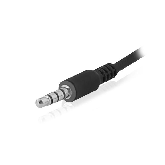 Ewent Auricular Ew3567 con Micrófono, Estéreo, Almohadillas Suaves, Control de Volumen, Compatible con Portátil, Smartphone y Tablet 1