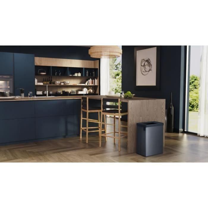 Papelera de reciclaje - VERTO - CURVER - 54 L - Azul perla 4 Papelera de reciclaje - VERTO - CURVER - 54 L - Azul perla 4