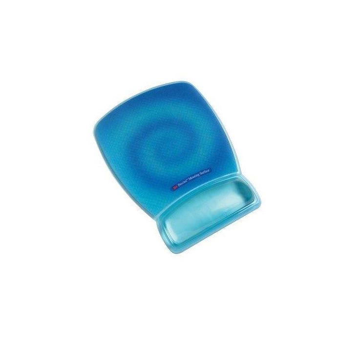 3M Reposamuñecas para ratón confort superficie de precisión azul fluorescente