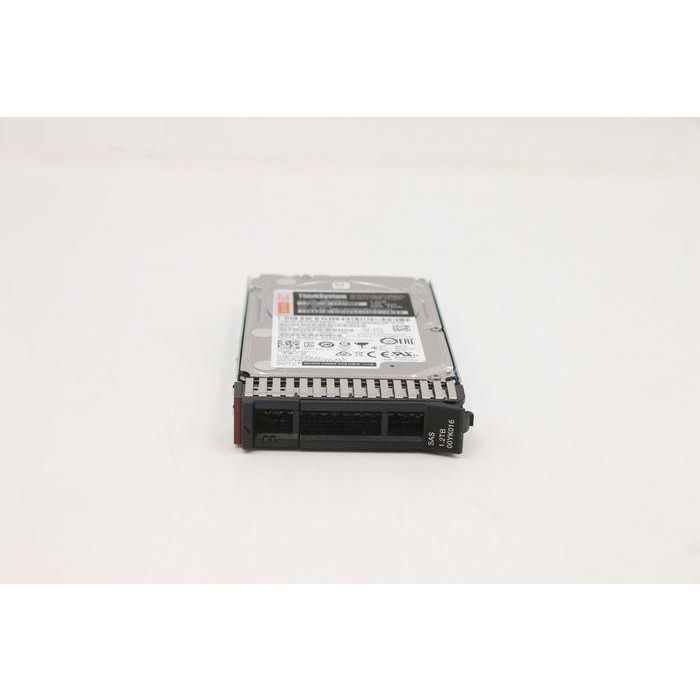 Lenovo 2.5-inch hard drive with 1.2TB capacity, 10,000 RPM spindle speed, SAS 12Gbps interface, hot swap capability. 2 Lenovo 2.5-inch hard drive with 1.2TB capacity, 10,000 RPM spindle speed, SAS 12Gbps interface, hot swap capability. 2