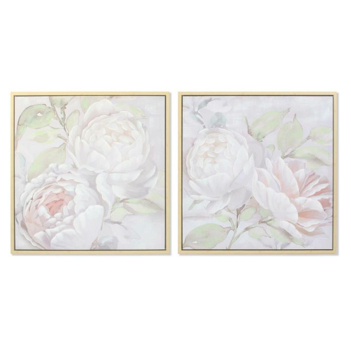 Cuadro Shabby DKD Home Decor Blanco Gris 4 x 80 x 80 cm (2 Unidades) 1 Cuadro Shabby DKD Home Decor Blanco Gris 4 x 80 x 80 cm (2 Unidades) 1