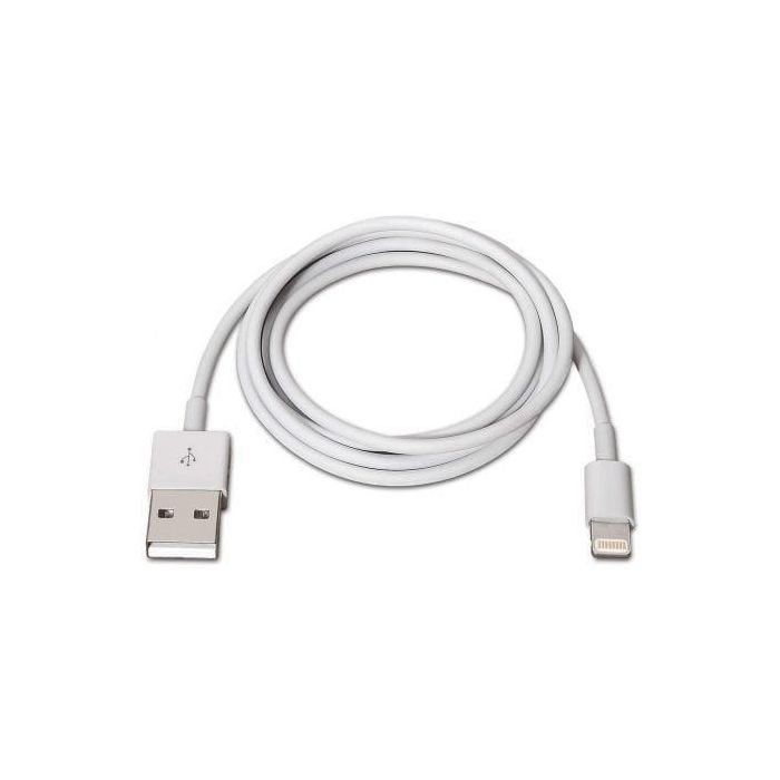 Aisens Cable Lightning a USB 2.0 Lightning-M - USB A-M Blanco 1.0M 1 Aisens Cable Lightning a USB 2.0 Lightning-M - USB A-M Blanco 1.0M 1