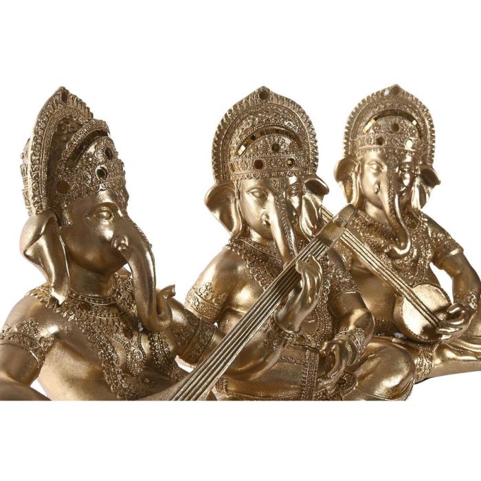 Figura Indio DKD Home Decor Dorado 15.5 x 30 x 31 cm (3 Unidades) 1 Figura Indio DKD Home Decor Dorado 15.5 x 30 x 31 cm (3 Unidades) 1