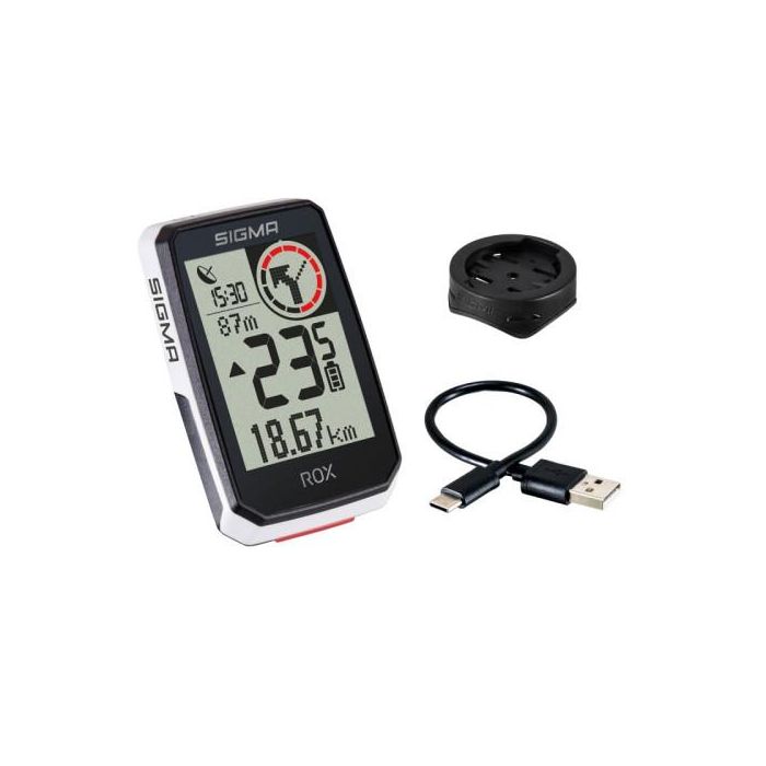 Sigma Sport ROX 2.0 - Ciclocomputador GPS Inalámbrico para Bicicleta con Navegación, Compatible con E-Bikes, Pantalla 2" (5,08 cm), Negro y Blanco - Ref. 01051 1 Sigma Sport ROX 2.0 - Ciclocomputador GPS Inalámbrico para Bicicleta con Navegación, Compatible con E-Bikes, Pantalla 2" (5,08 cm), Negro y Blanco - Ref. 01051 1