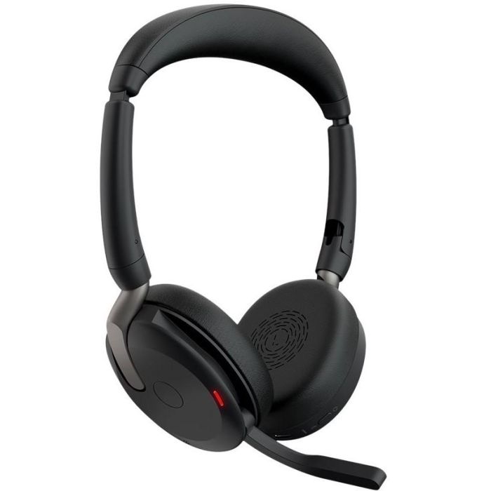 Jabra Evolve2 65 Flex Link380c Auriculares Inalámbricos Estéreo con Base de Carga para Oficina/Centro de Llamadas Negro