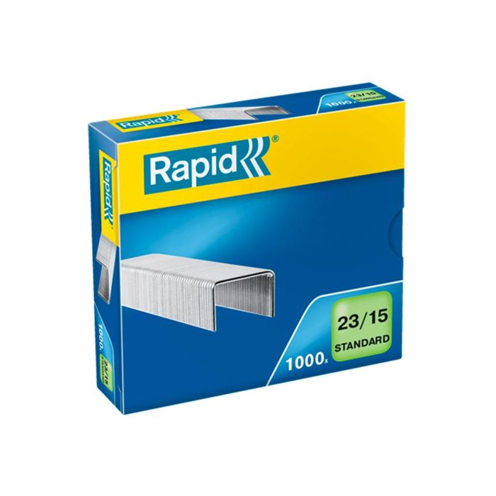 Grapas Rapid 23-15 mm Galvanizada Caja De 1000 Unidades 1