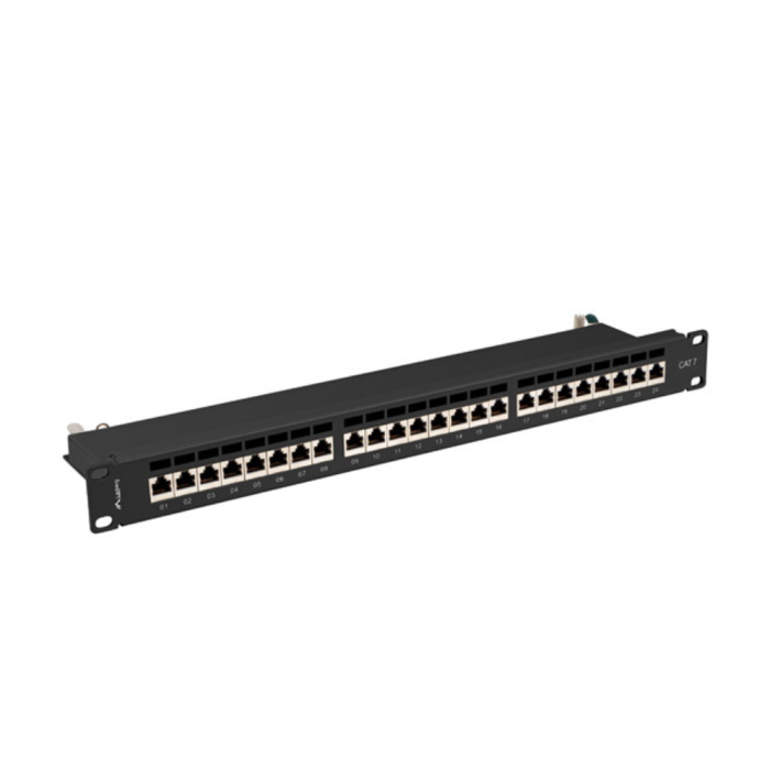 Lanberg PPS7-1024-B Panel de Parcheo Cat7 Apantallado F/UTP (FTP) 1U Negro