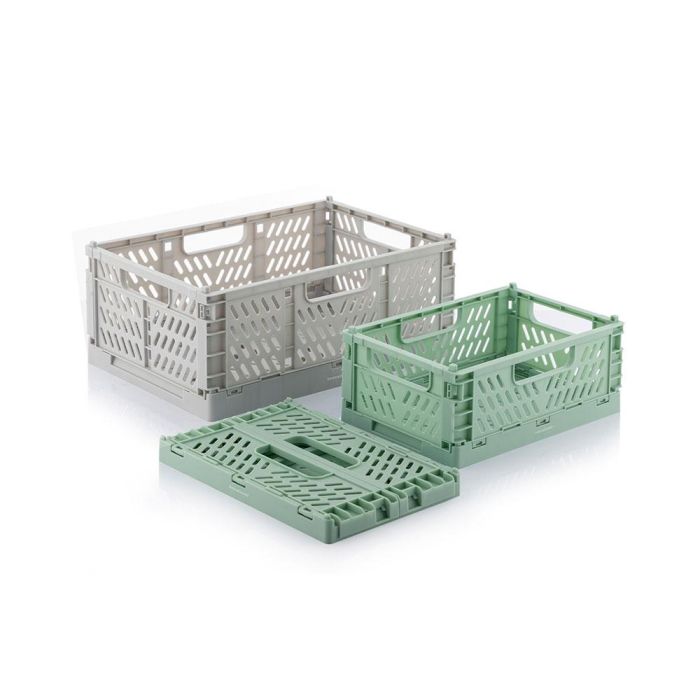 Set de 3 Cajas Organizadoras Plegables y Apilables Boxtor InnovaGoods Set de 3 Cajas Organizadoras Plegables y Apilables Boxtor InnovaGoods