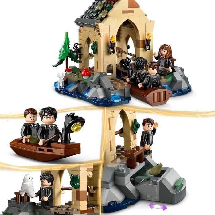 LEGO 76426 Harry Potter Cobertizo Castillo Hogwarts: La Piedra Filosofal - Set de Construcción con 7 Minifiguras y Botes 1 LEGO 76426 Harry Potter Cobertizo Castillo Hogwarts: La Piedra Filosofal - Set de Construcción con 7 Minifiguras y Botes 1