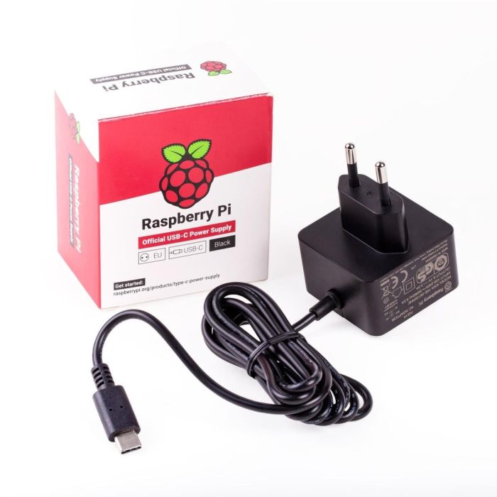 Pi 4 Zubehr - Netzteil Power supply 5V/3A USB-C 1 Pi 4 Zubehr - Netzteil Power supply 5V/3A USB-C 1