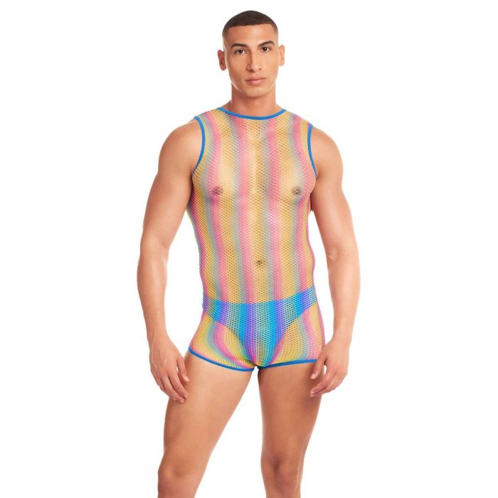 Conjunto de Lencería Rainbow Party Multicolor S/M