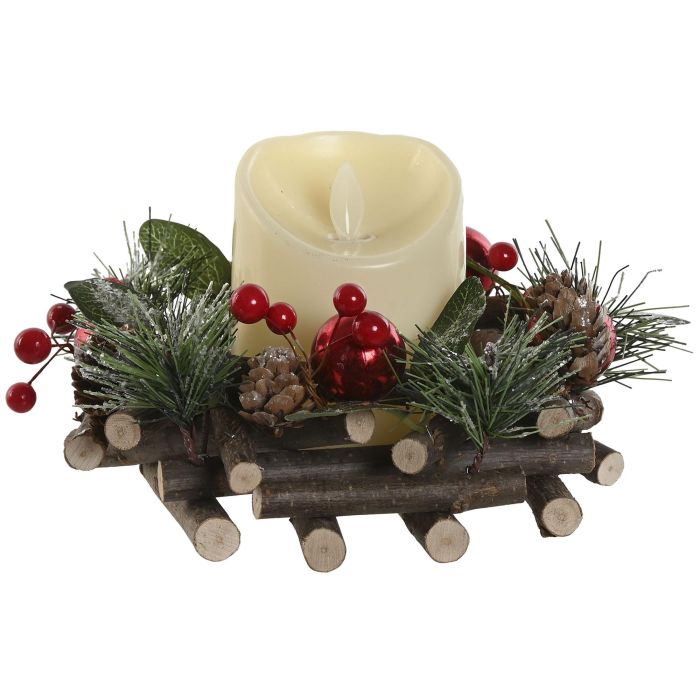 Vela Led Navidad Tradicional DKD Home Decor Rojo Verde 18 x 11 x 18 cm (4 Unidades) 2 Vela Led Navidad Tradicional DKD Home Decor Rojo Verde 18 x 11 x 18 cm (4 Unidades) 2