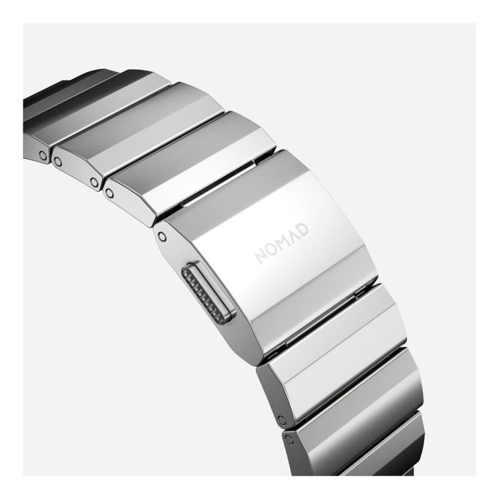 Nomad NM1A4HSXS0 Strap Acero Inoxidable Plata V2 para Apple Watch Series 7, 6, SE y anteriores modelos - 42/44/45/49mm 5 Nomad NM1A4HSXS0 Strap Acero Inoxidable Plata V2 para Apple Watch Series 7, 6, SE y anteriores modelos - 42/44/45/49mm 5