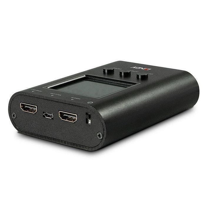 Lindy Analizador y Generador de Señal HDMI 2.0, 18 Gbps, 4K 3840x2160, HDCP 1.4/2.2, HDR, Micro USB B 1