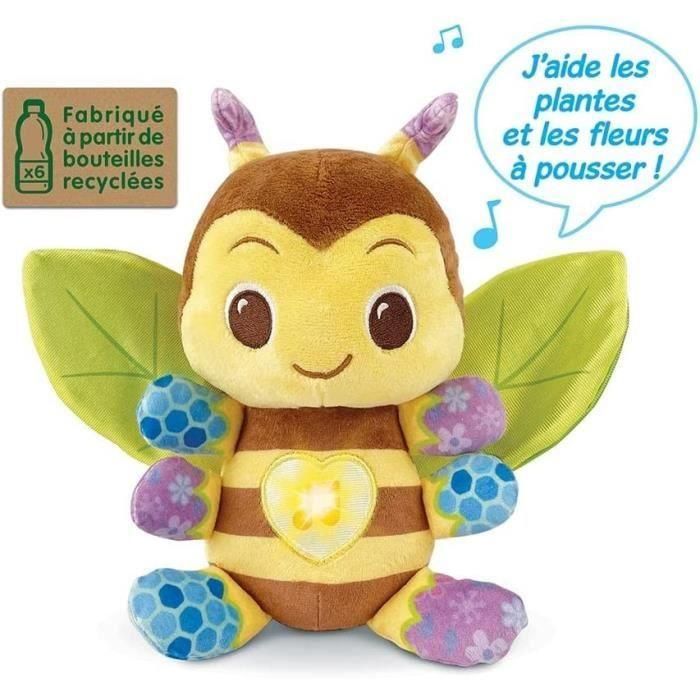 Vtech Baby Maëlle, my Discovery Bee - Abeja Musical de Peluche Suave para Bebés | Juguete Sensorial Ecológico de Botellas Recicladas 3