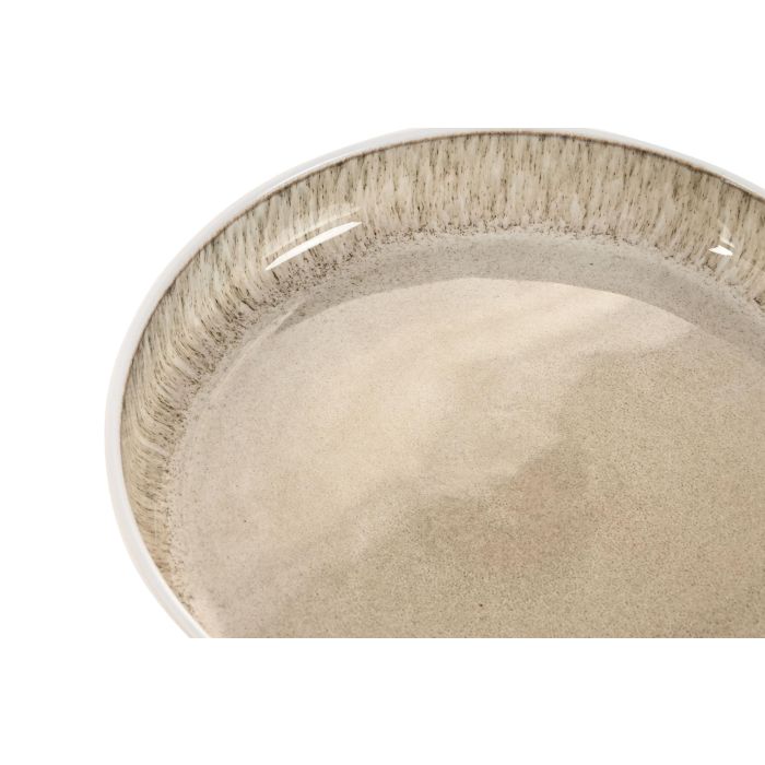 Plato Horeca DKD Home Decor Beige Blanco 21.5 x 4 x 21.5 cm (6 Unidades) 1 Plato Horeca DKD Home Decor Beige Blanco 21.5 x 4 x 21.5 cm (6 Unidades) 1